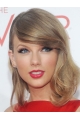 Fantastic Shoulder Length Wavy Blonde With Bangs Taylor Swift Inspired Wigs