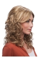 Gorgeous Blonde Wavy Capless Medium Synthetic Wome Wigs